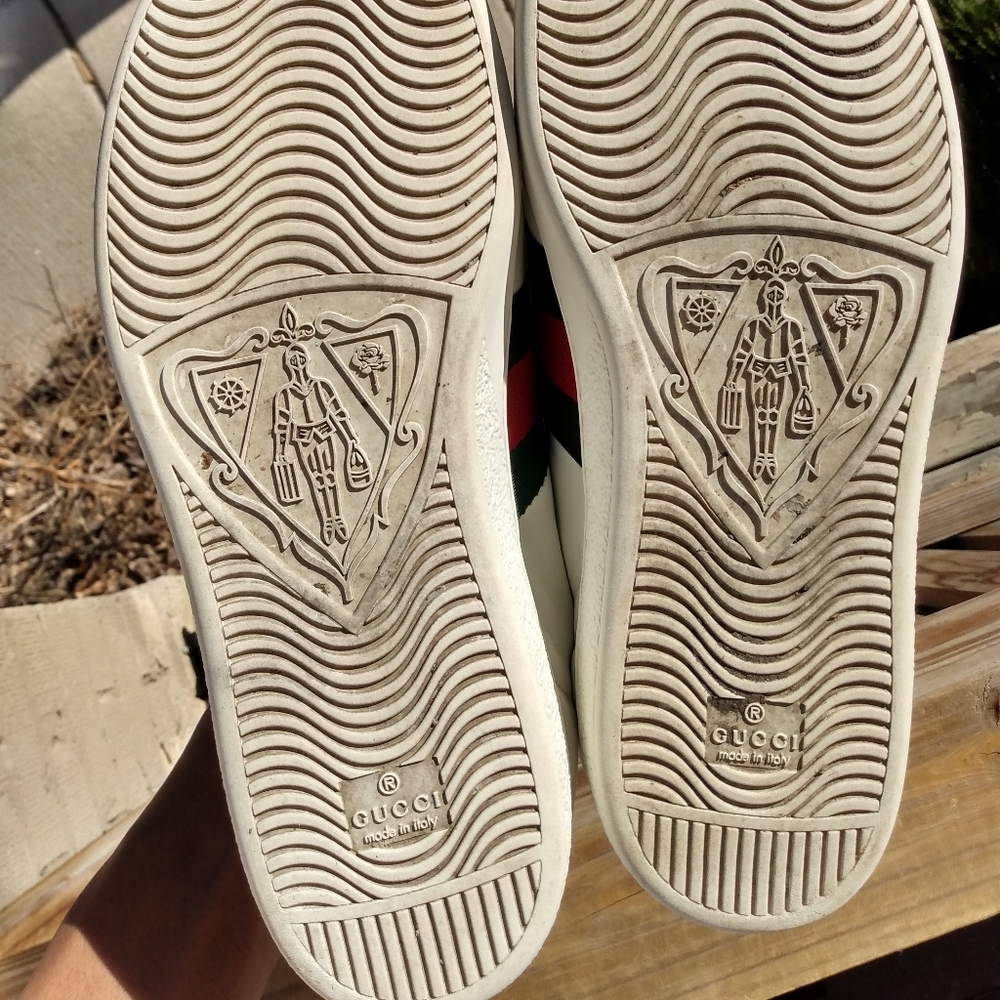 GUCCI ACE SNEAKER WITH GG APPLE - Picture 7 of 7